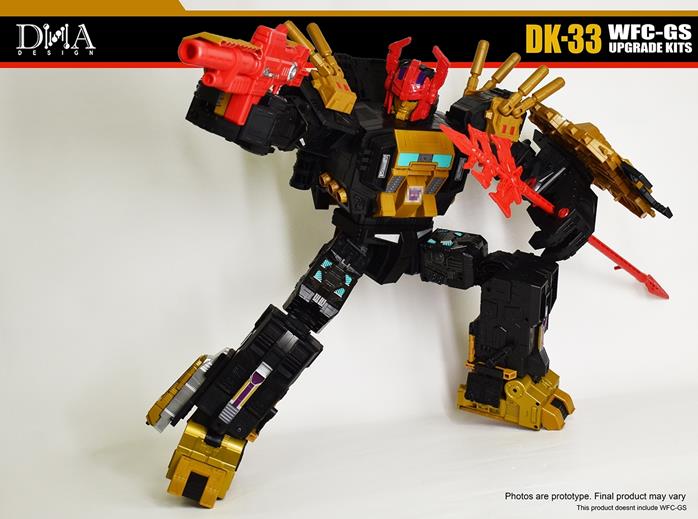 DNA DESIGN DK-33 DK-33 WFC-GS Black Zarak Upgrade Kits | Robotoyz