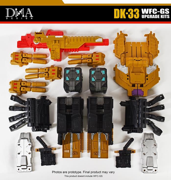 DNA DESIGN DK-33 DK-33 WFC-GS Black Zarak Upgrade Kits | Robotoyz